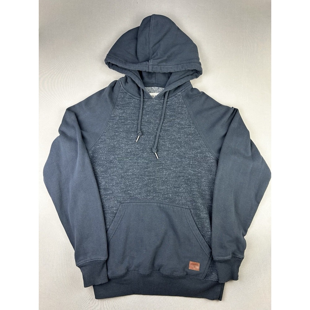 Billabong‎ Adult S Navy Blue & Heather Hoodie Pullover Sweatshirt (Read)